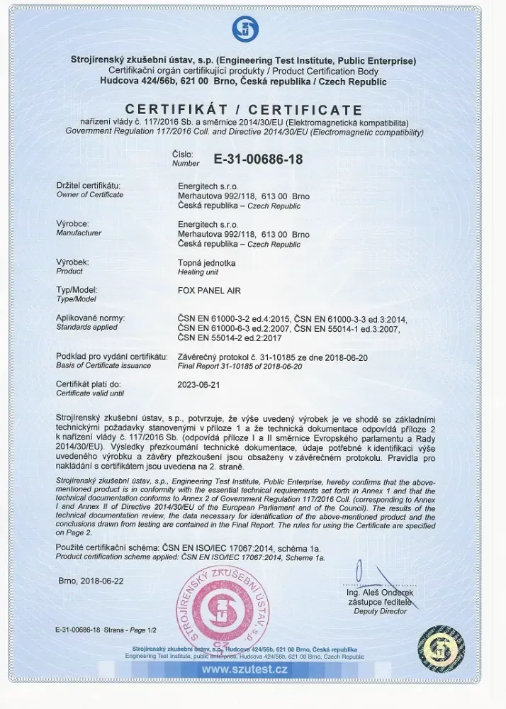 Certifikát 3