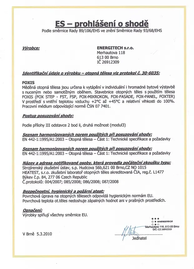 Certifikát 6