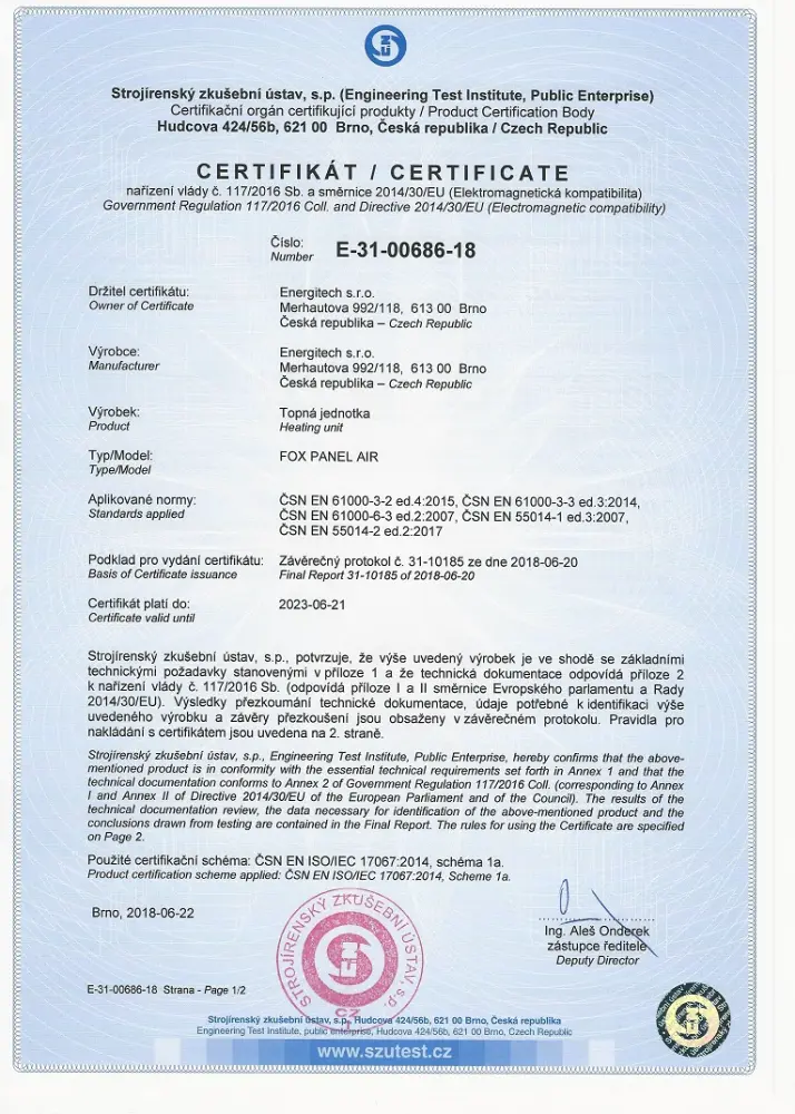 Certifikát 3
